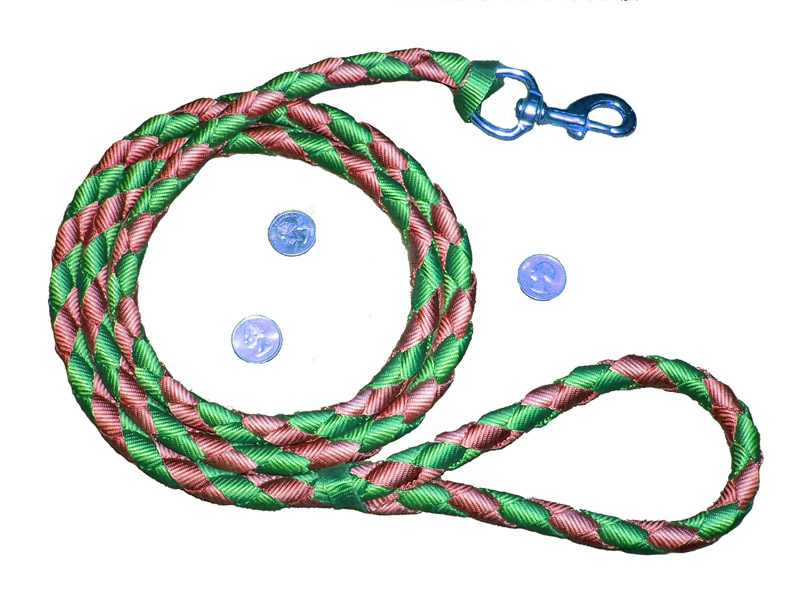 Round Braided Dog Leash - Click Image to Close